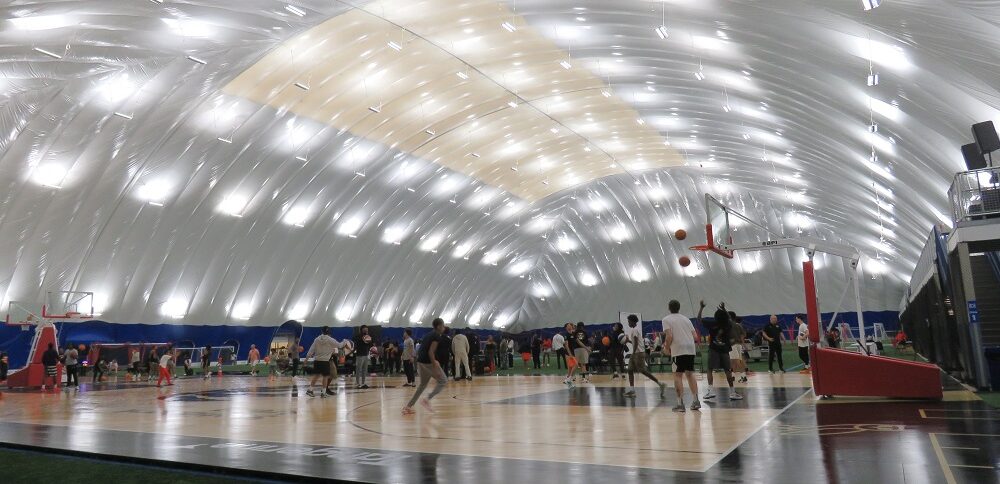 Basketball Court Ribbon Cutting
